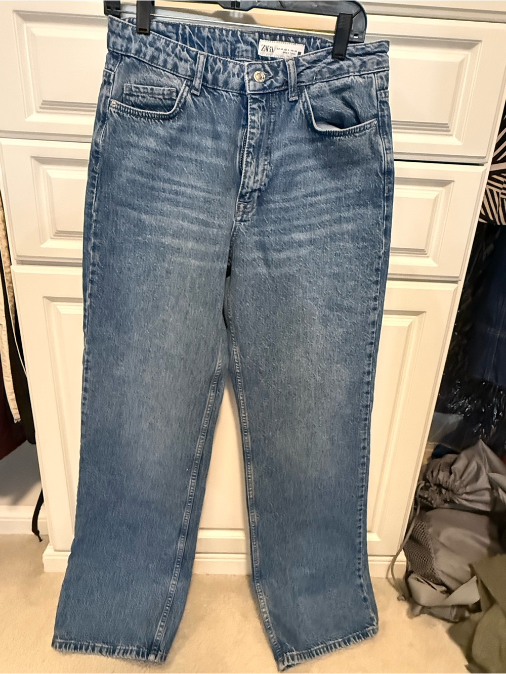 Zara Women’s Straight-Leg Jeans - Light Blue